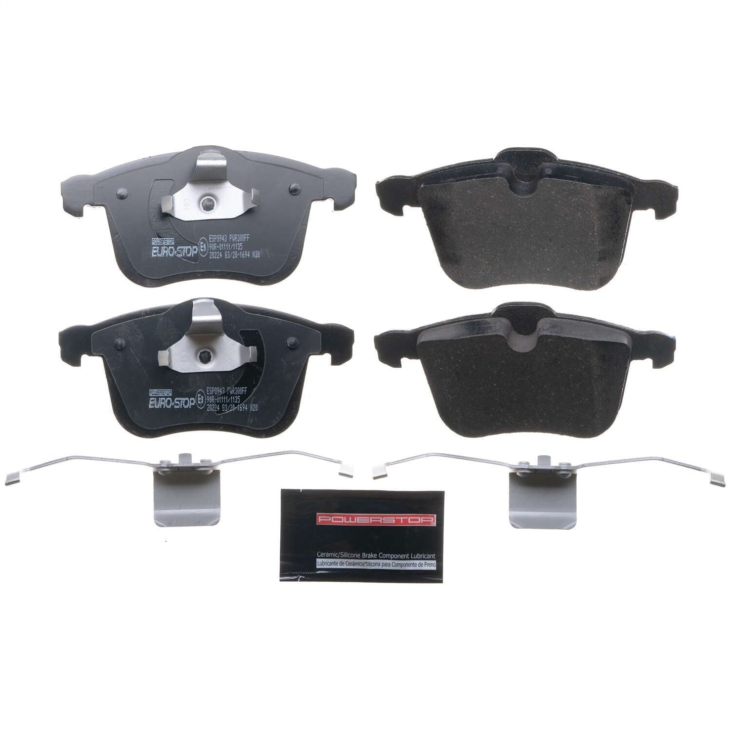 PowerStop Euro-Stop ECE-R90 Front Brake Pads | Saab 9-3X (10-11) (ESP0943)