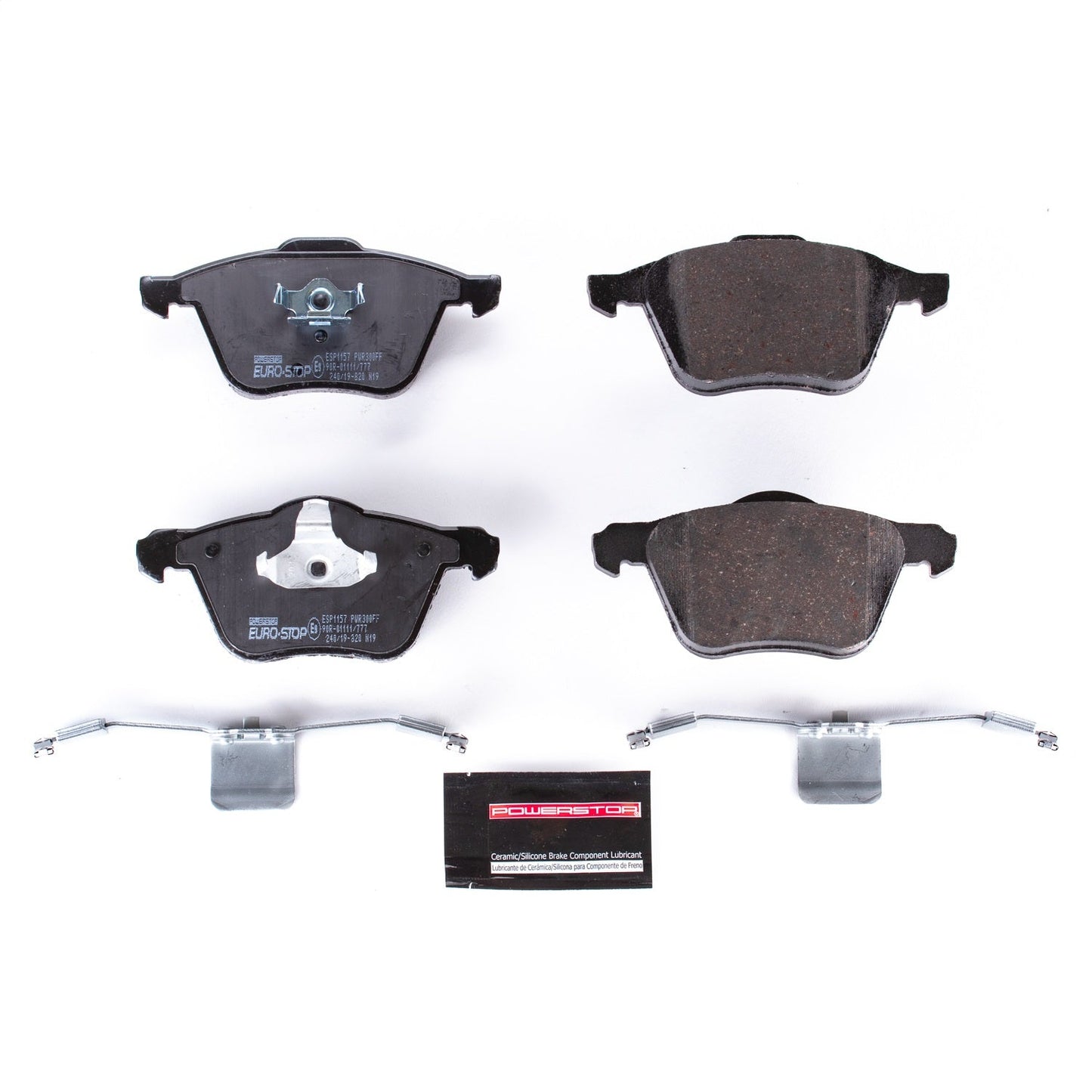 PowerStop Euro-Stop ECE-R90 Front Brake Pads | Volvo XC90 (03-14) (ESP1157)