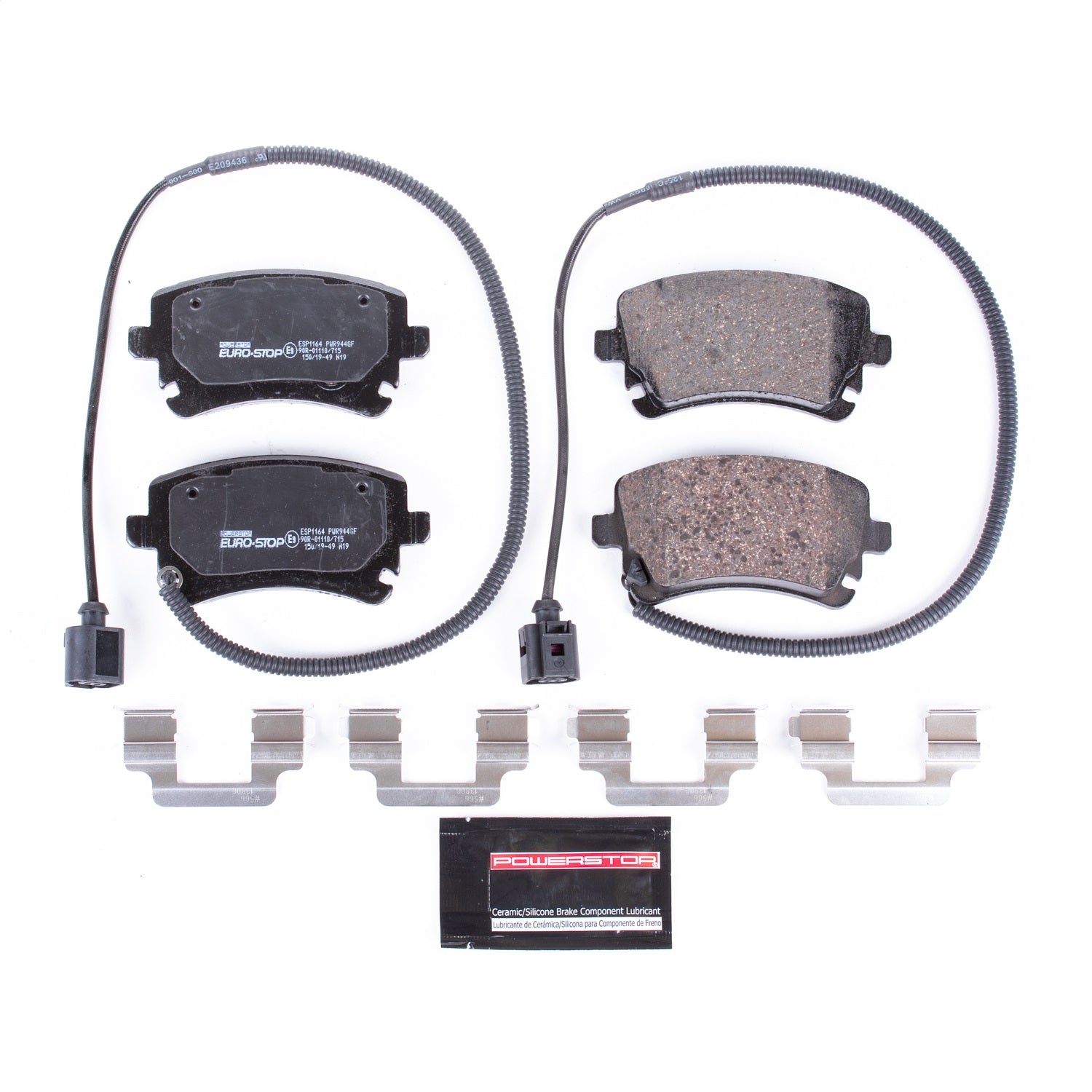 PowerStop Euro-Stop ECE-R90 Rear Brake Pads | Volkswagen Phaeton (04-06) (ESP1164)