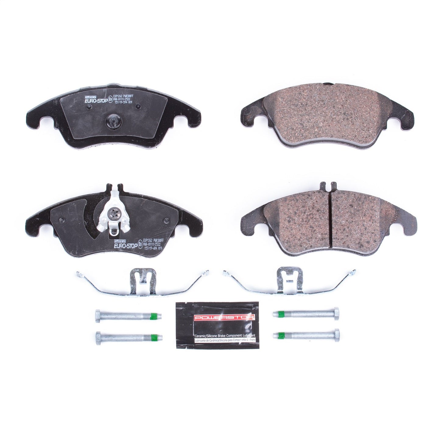 PowerStop Euro-Stop ECE-R90 Front Brake Pads | Mercedes-Benz SLK350 (12-16) (ESP1262)