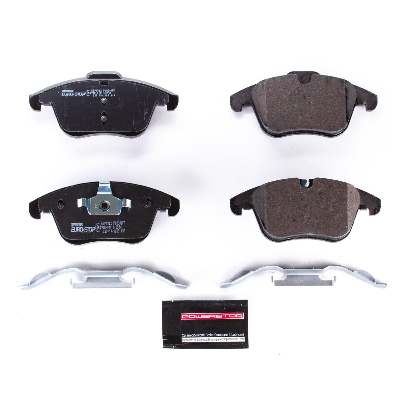 PowerStop Euro-Stop ECE-R90 Front Brake Pads | Volvo V70 (08-10) (ESP1362)