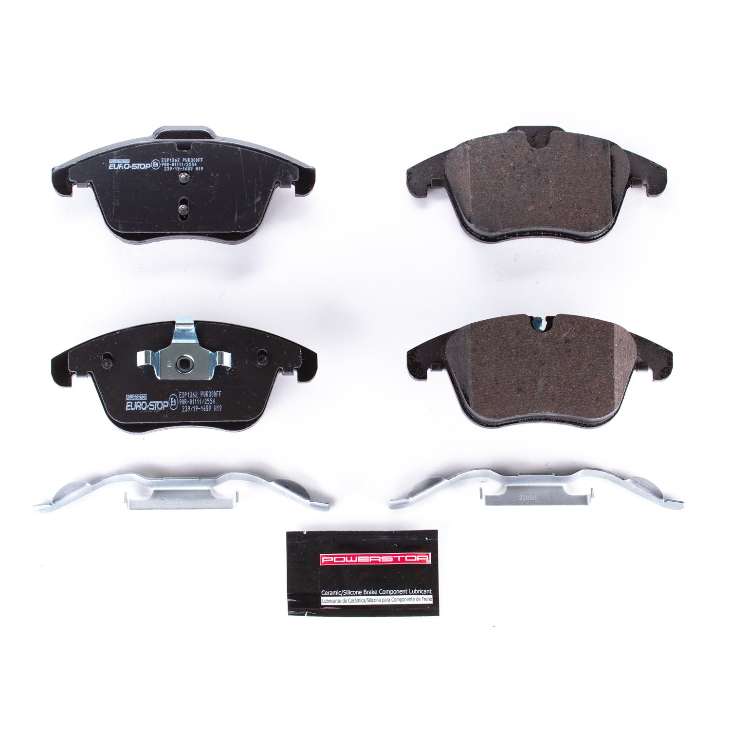 PowerStop Euro-Stop ECE-R90 Front Brake Pads | Volvo V70 (08-10) (ESP1362)