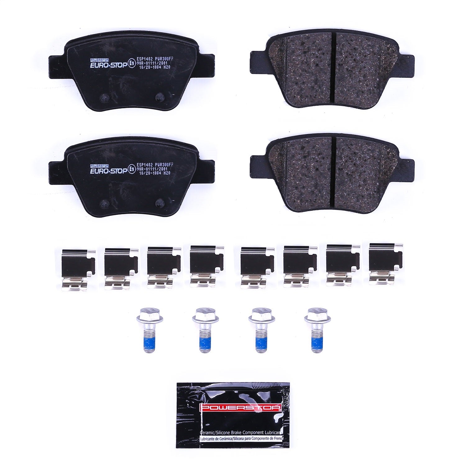 PowerStop Euro-Stop ECE-R90 Rear Brake Pads | Volkswagen Passat (12-15) (ESP1402)