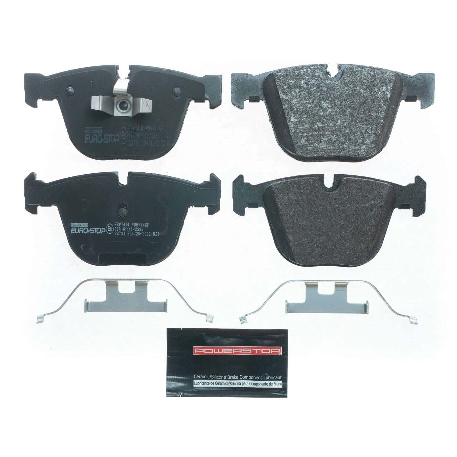 PowerStop Euro-Stop ECE-R90 Rear Brake Pads | BMW Alpina B7L xDrive (11-15) (ESP1414)