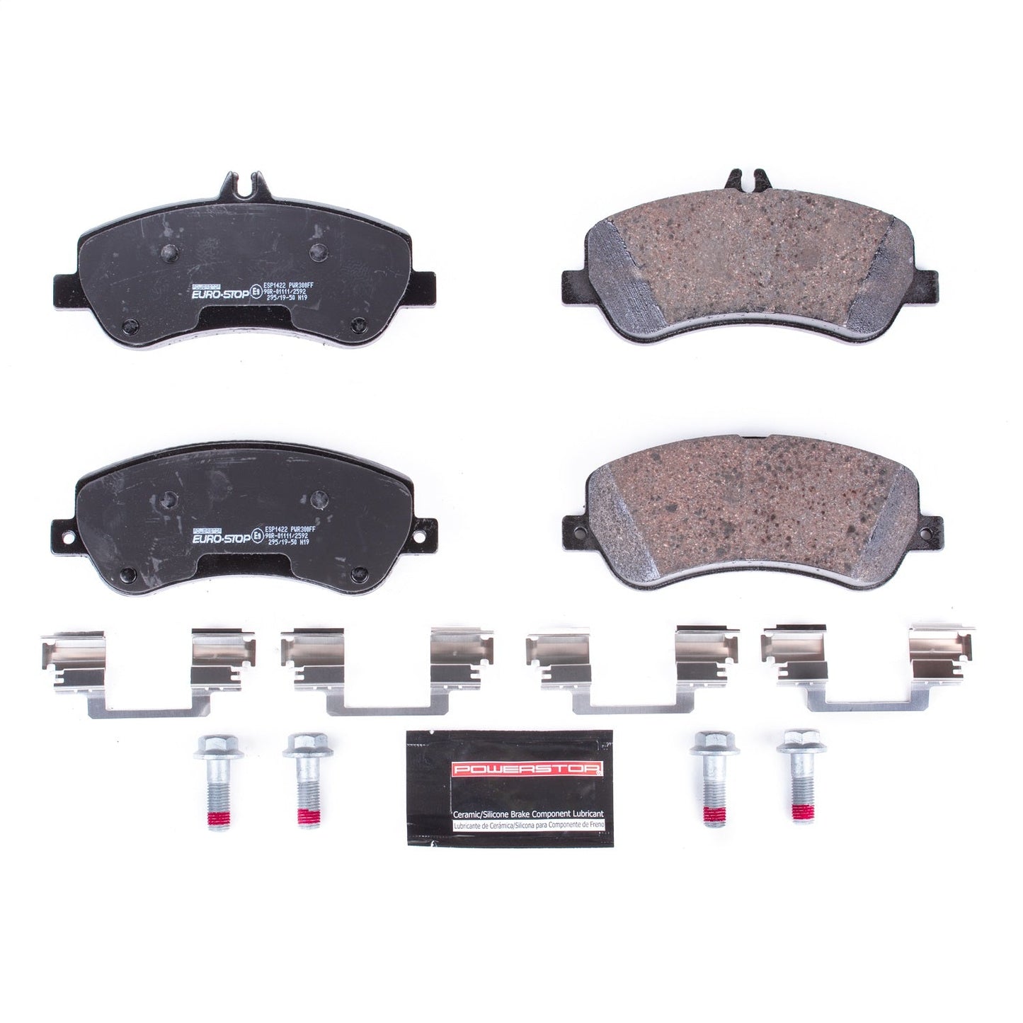 PowerStop Euro-Stop ECE-R90 Front Brake Pads | Mercedes-Benz GLK350 (10-15) (ESP1422)