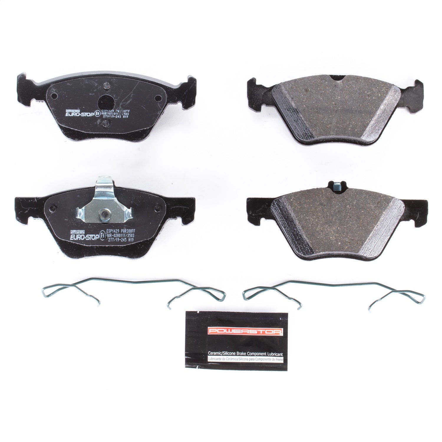 PowerStop Euro-Stop ECE-R90 Front Brake Pads | Mercedes-Benz E350 (06-09) (ESP1429)