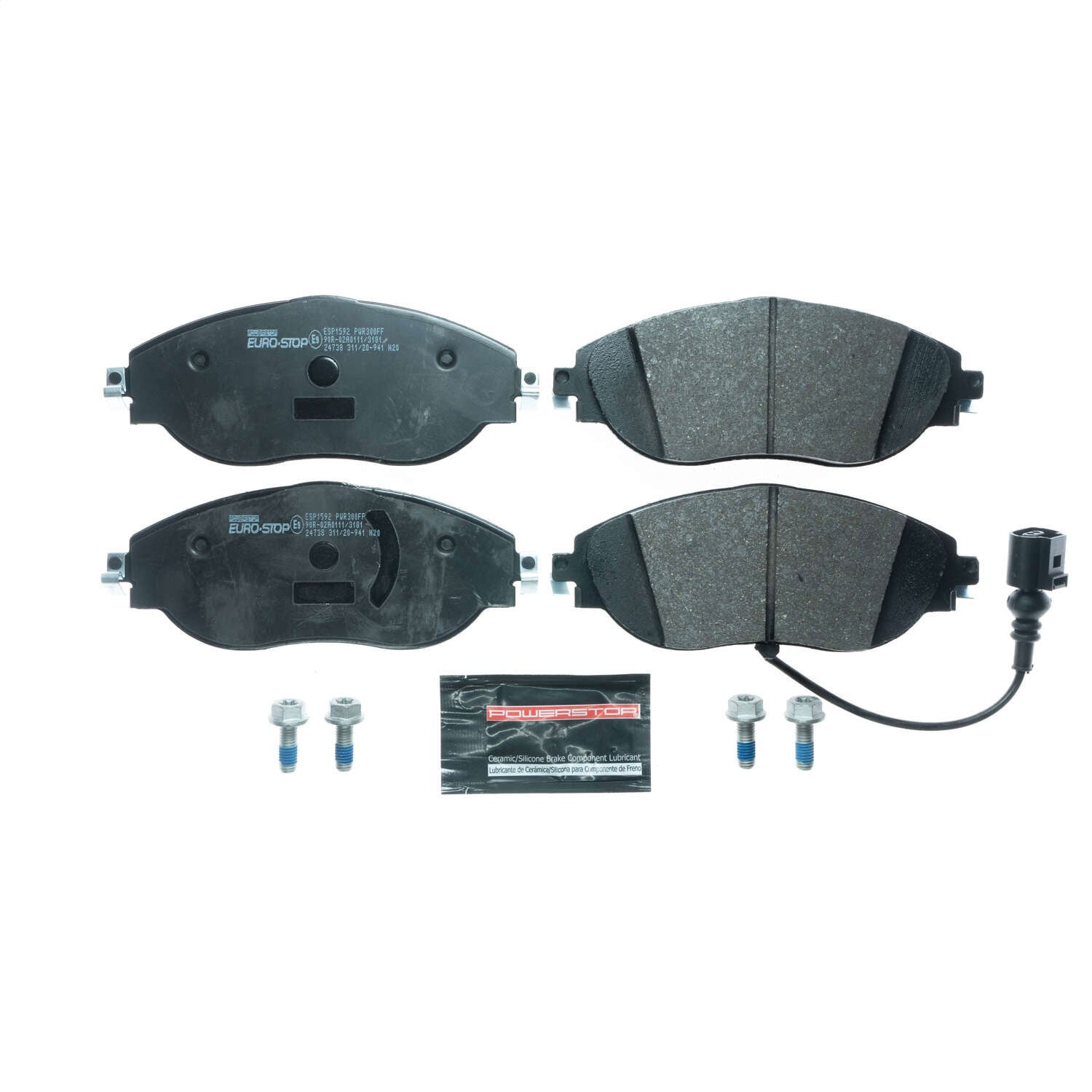 PowerStop Euro-Stop ECE-R90 Front Brake Pads | Volkswagen Tiguan (18-20) (ESP1592)
