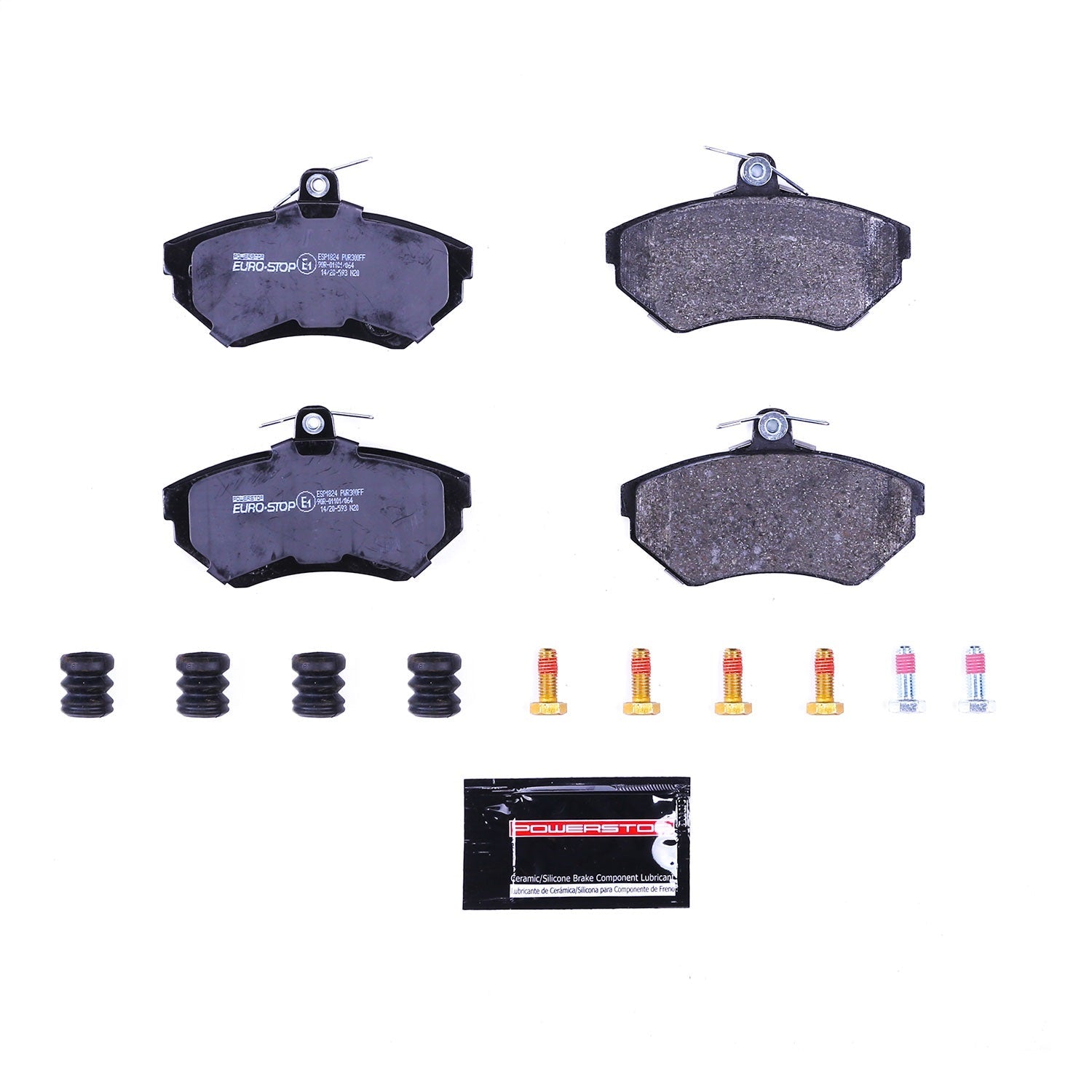 PowerStop Euro-Stop ECE-R90 Front Brake Pads | Volkswagen Passat (90-94) (ESP1824)