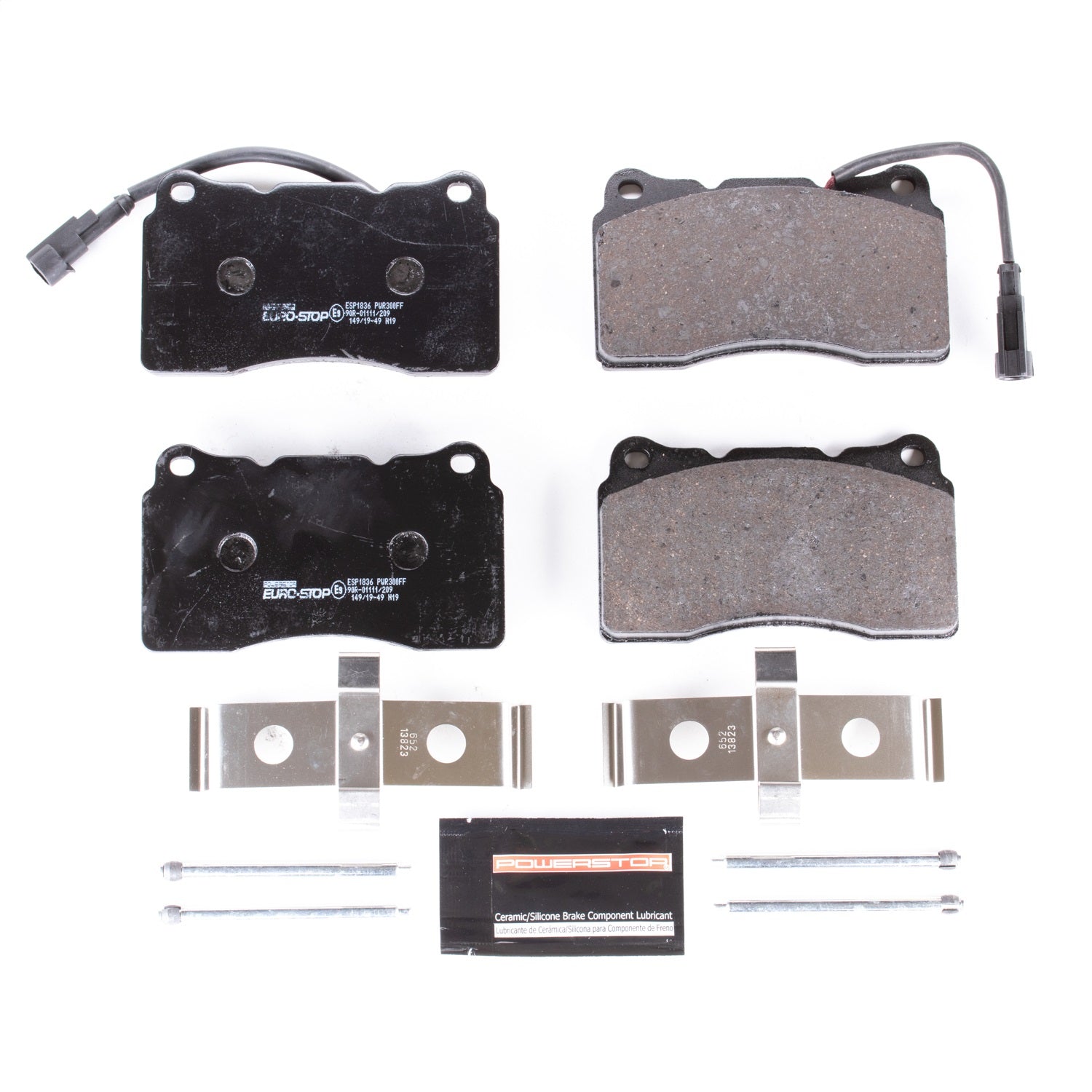 PowerStop Euro-Stop ECE-R90 Front Brake Pads | Volvo S60 (04-07) (ESP1836)