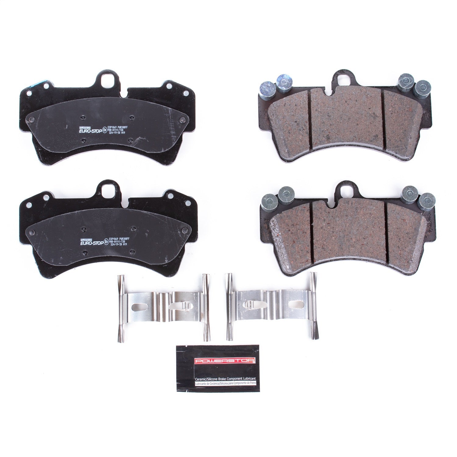 PowerStop Euro-Stop ECE-R90 Front Brake Pads | Volkswagen Touareg (04-10) (ESP1869)