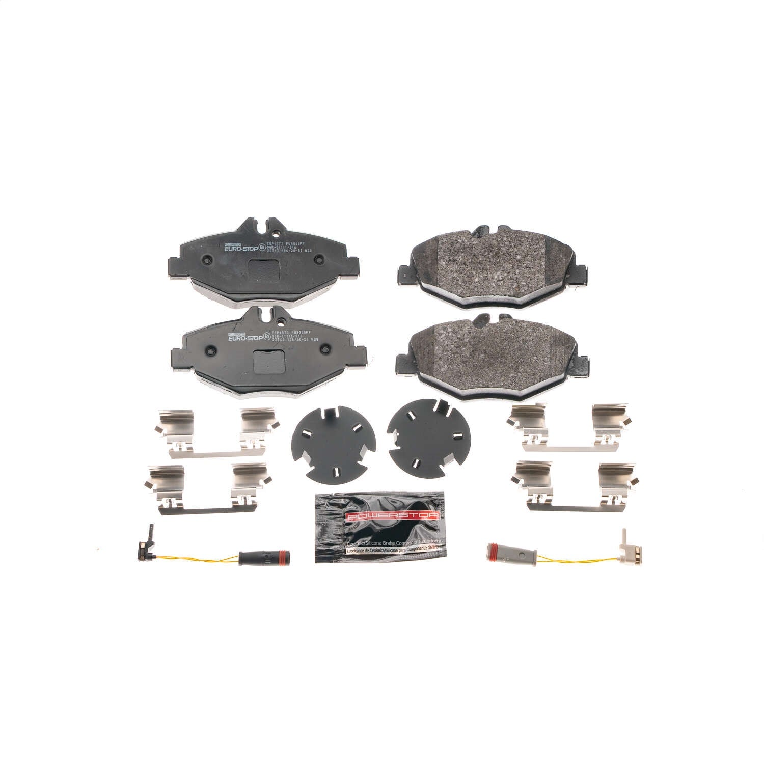 PowerStop Euro-Stop ECE-R90 Front Brake Pads | Mercedes-Benz E350 (06-09) (ESP1873)