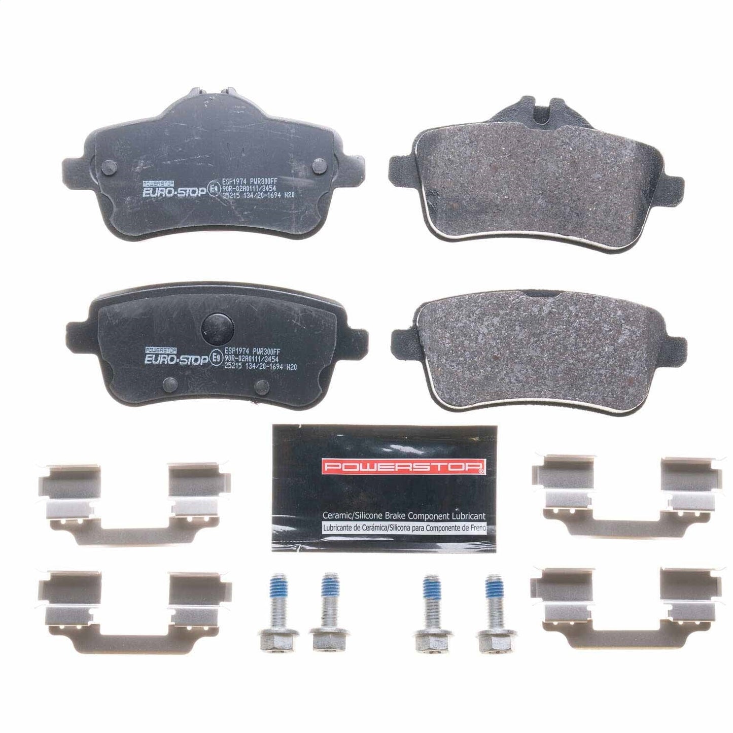 PowerStop Euro-Stop ECE-R90 Rear Brake Pads | Mercedes-Benz ML350 (12-15) (ESP1974)