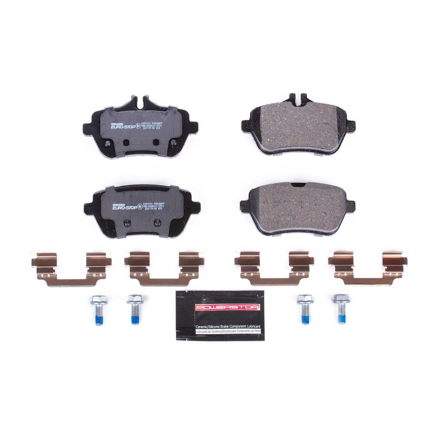 PowerStop Euro-Stop ECE-R90 Rear Brake Pads | Mercedes-Benz SL550 (13-18) (ESP2151)