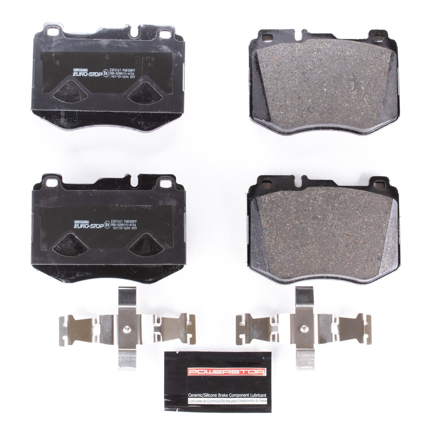 PowerStop Euro-Stop ECE-R90 Front Brake Pads | Mercedes-Benz GLC300 (16-18) (ESP2167)