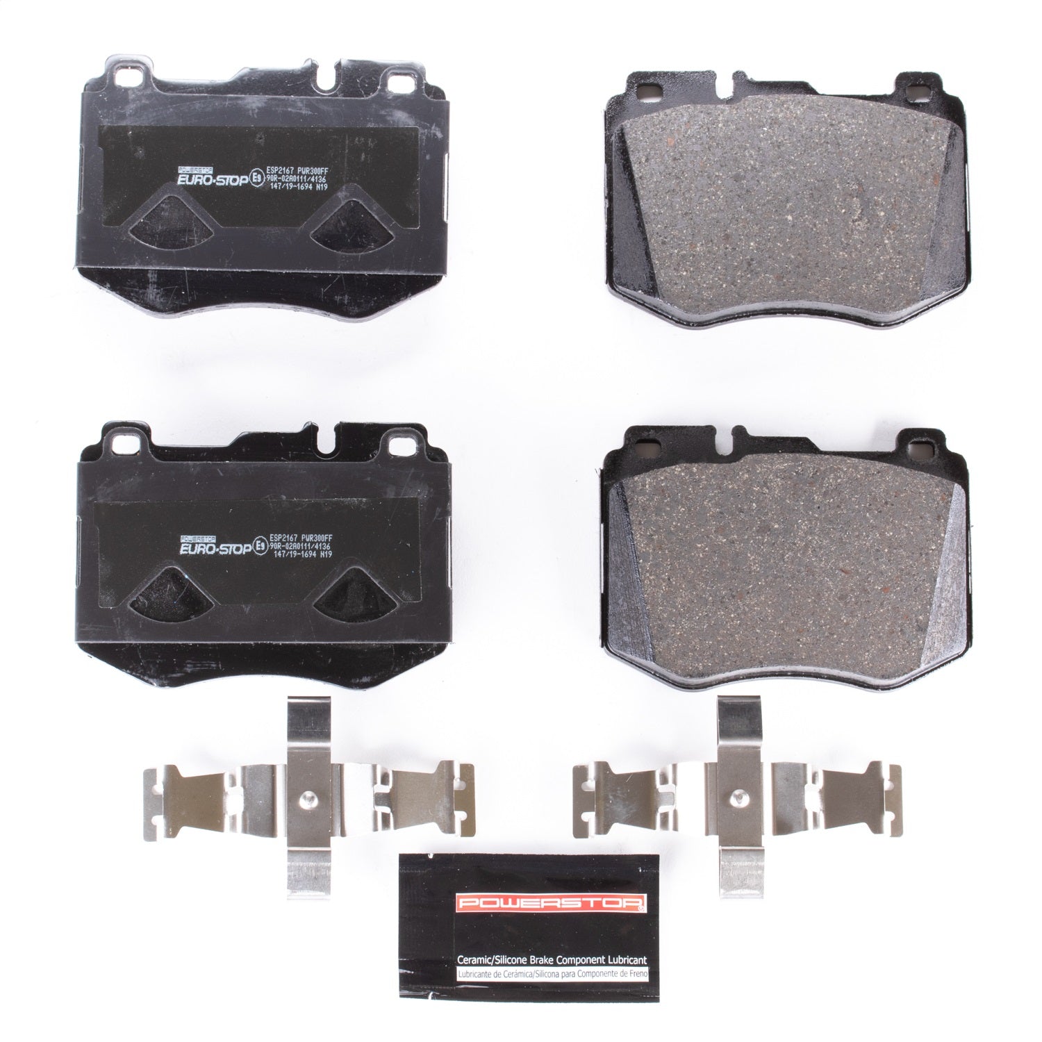 PowerStop Euro-Stop ECE-R90 Front Brake Pads | Mercedes-Benz GLC300 (16-18) (ESP2167)