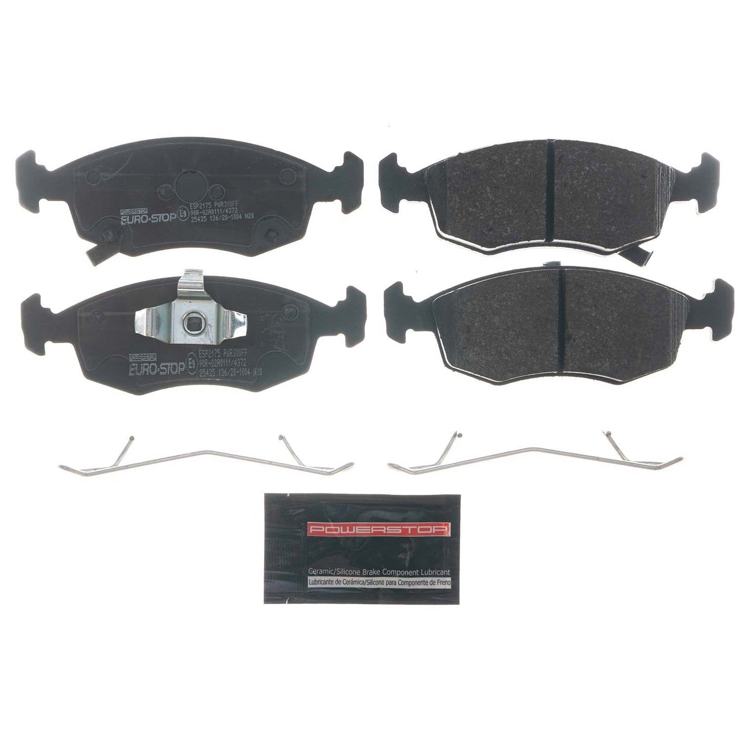 PowerStop Euro-Stop ECE-R90 Front Brake Pads | Fiat 500 (12-19) (ESP2175)