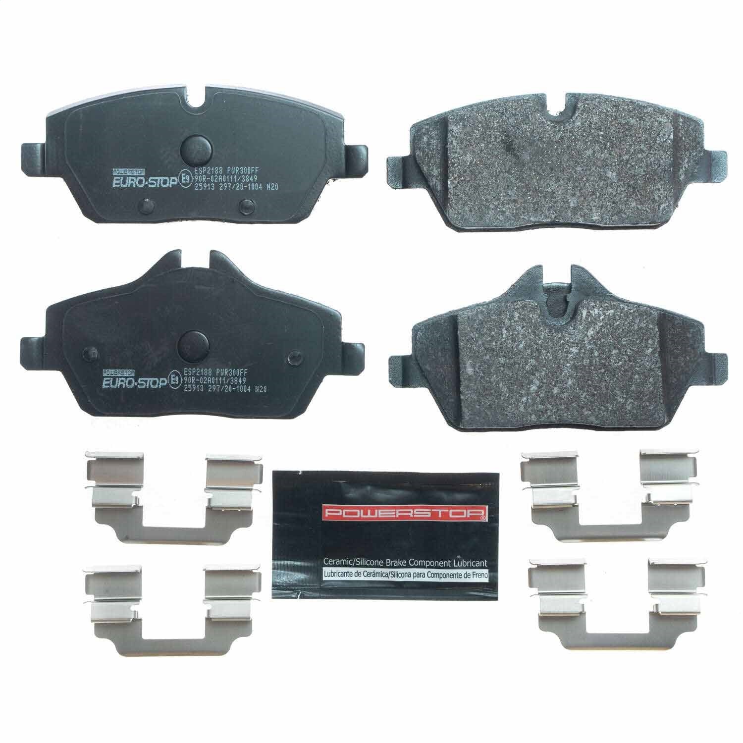 PowerStop Euro-Stop ECE-R90 Front Brake Pads | BMW i3s (18-20) (ESP2188)