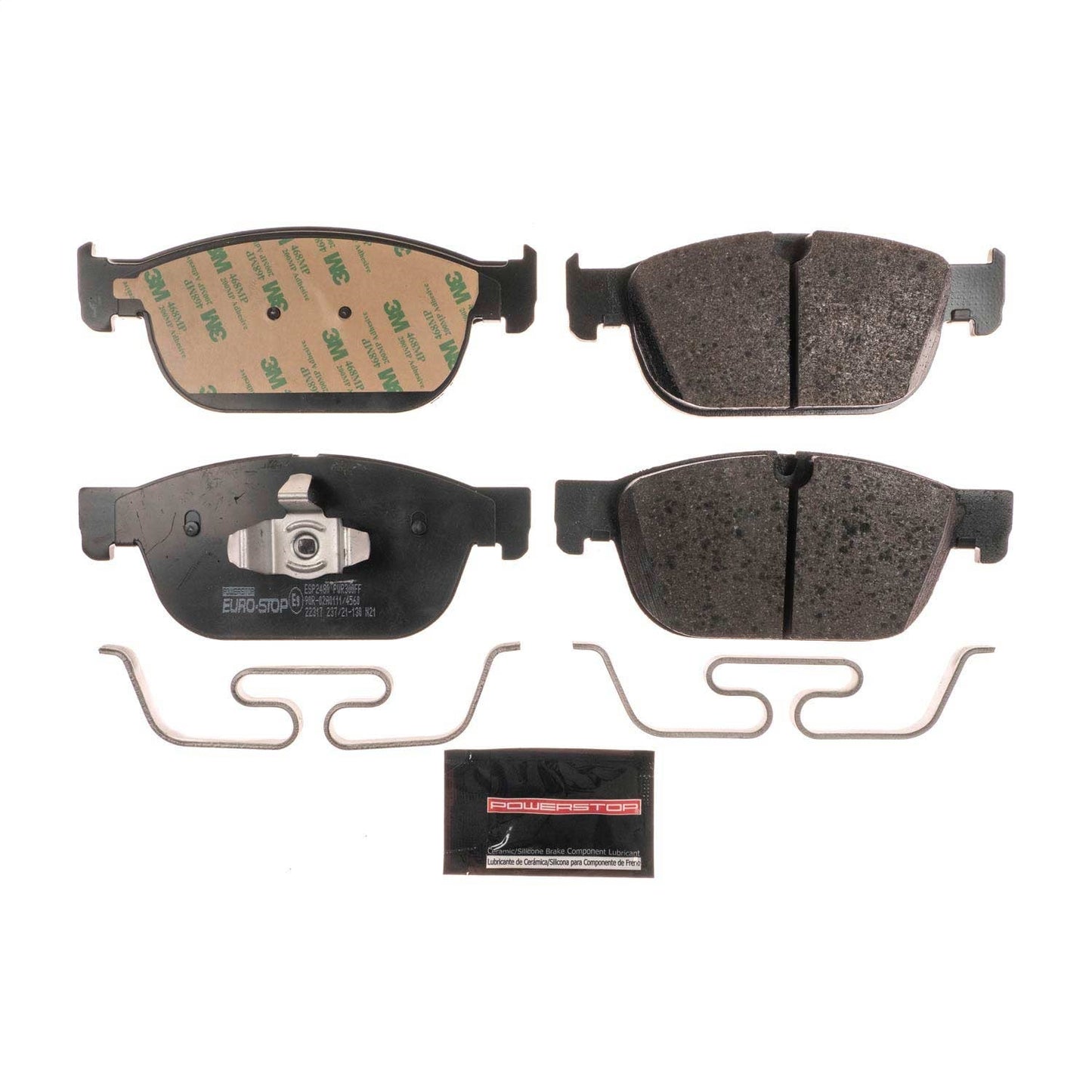 PowerStop Euro-Stop ECE-R90 Front Brake Pads | Volvo XC90 (16-19) (ESP2480)