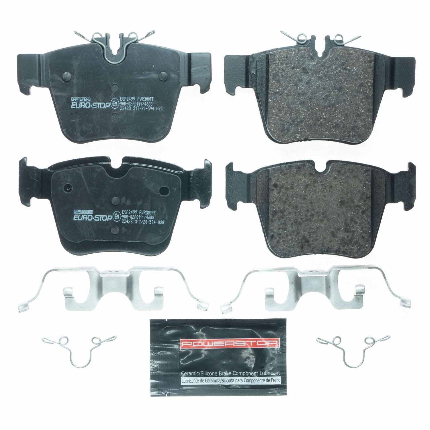 PowerStop Euro-Stop ECE-R90 Rear Brake Pads | Mercedes-Benz GLC43 AMG (17-18) (ESP2499)