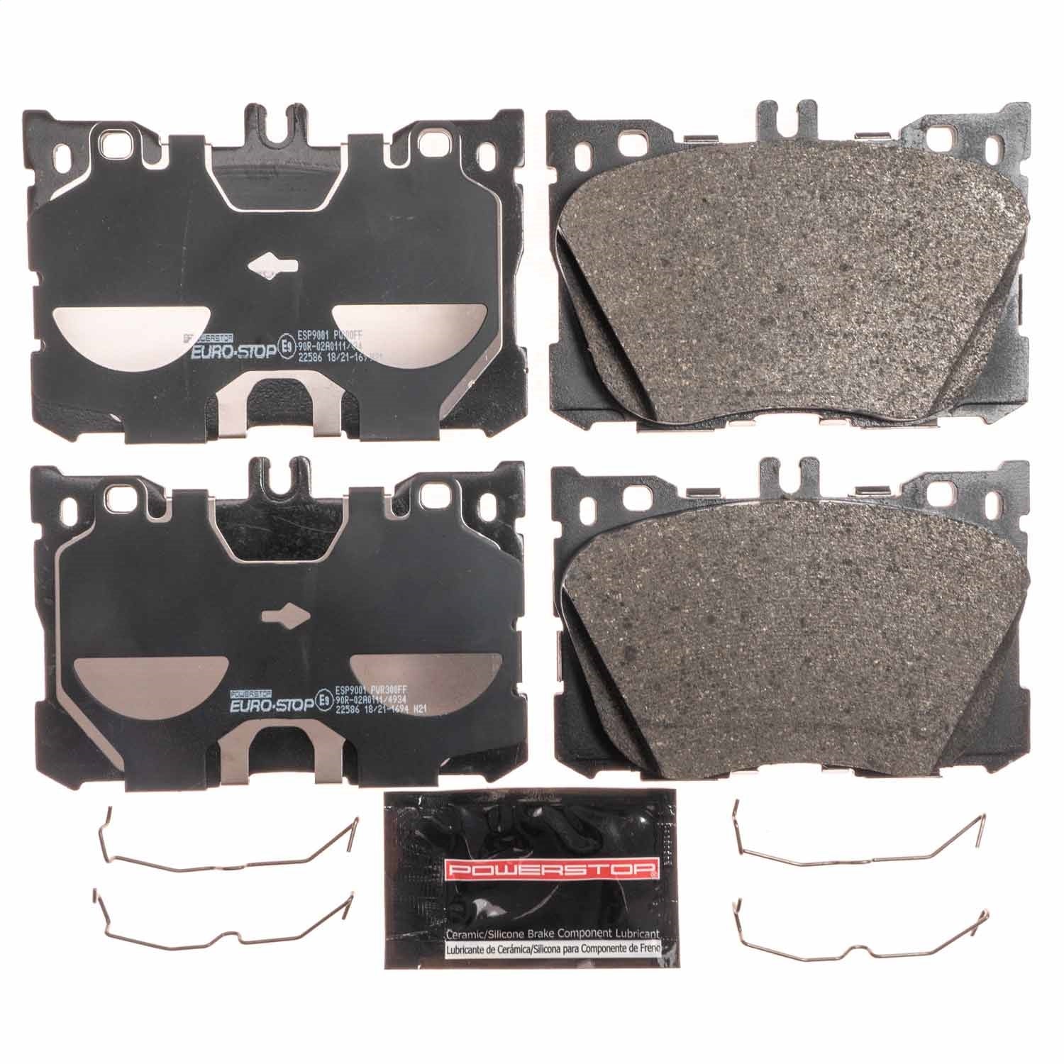 PowerStop Euro-Stop ECE-R90 Front Brake Pads | Mercedes-Benz GLC43 AMG (17-18) (ESP9001)