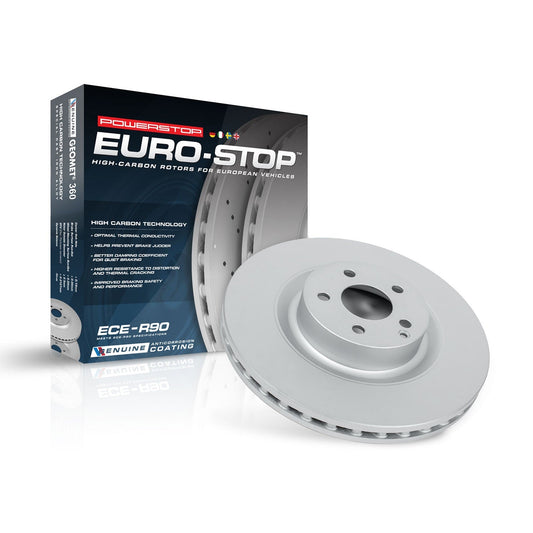 PowerStop Evolution Coated Front Right Rotor | BMW M4 (15-20) (EBR1484EVC)