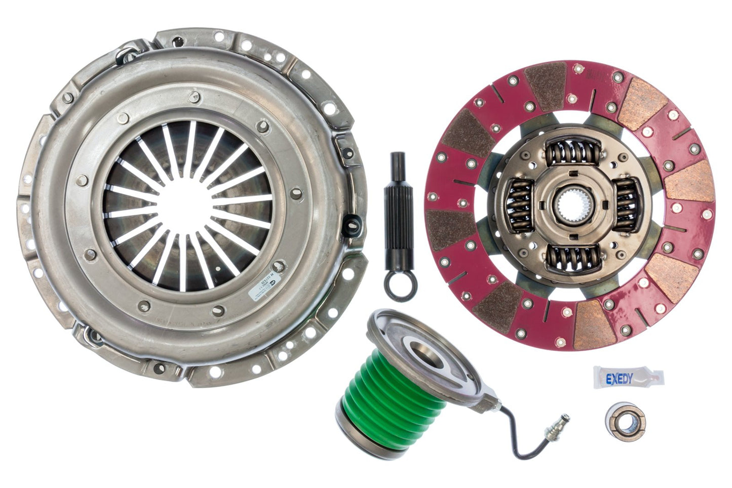 Exedy Stage 2 Cerametallic Clutch w/ Cushion Button Disc & Hydraulic CSC Slave Cylinder | 2005-2010 Ford Mustang (07956CSC)