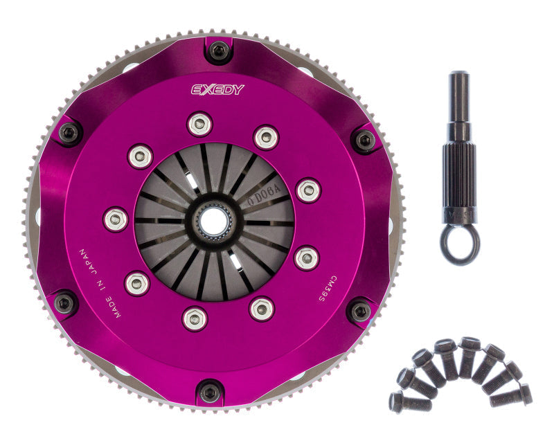 Exedy Hyper Twin Carbon-R Clutch Rigid Disc Push Type Cover w/FW Bolts | 1999-2002 Nissan Silvia L4 (NM022SBMC)