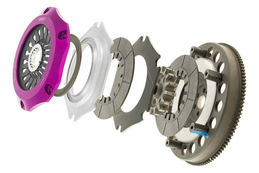 Exedy Hyper Twin Carbon-R Clutch Rigid Disc Pull Type w/FW Bolts | 1993-1994 Nissan Skyline GTR L6 (NM042SBMC)