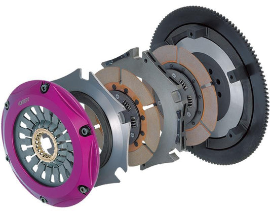 Exedy Hyper Twin Cerametallic Clutch Sprung Center Disc Push Type Cover | 2003-2007 Infiniti G35 V6 (NM072SD)