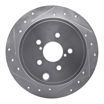 R1 D&S Rear Left Drilled & Slotted Rotor