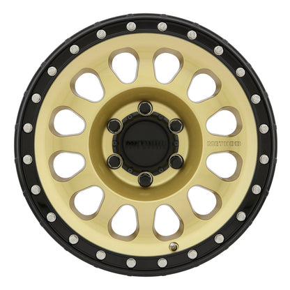 Method MR315 Gold - Black Lip | 17x8.5" +0mm | 6x5.5mm Wheel