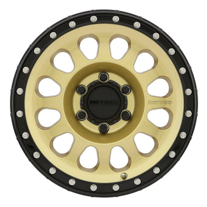 (set of 4) Method MR315 Gold - Black Lip | 17x8.5" +0mm | 6x135mm Wheel