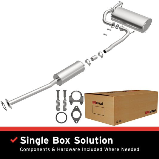 BRExhaust 2005-2006 Nissan X-Trail 2.5L Direct-Fit Replacement Exhaust System