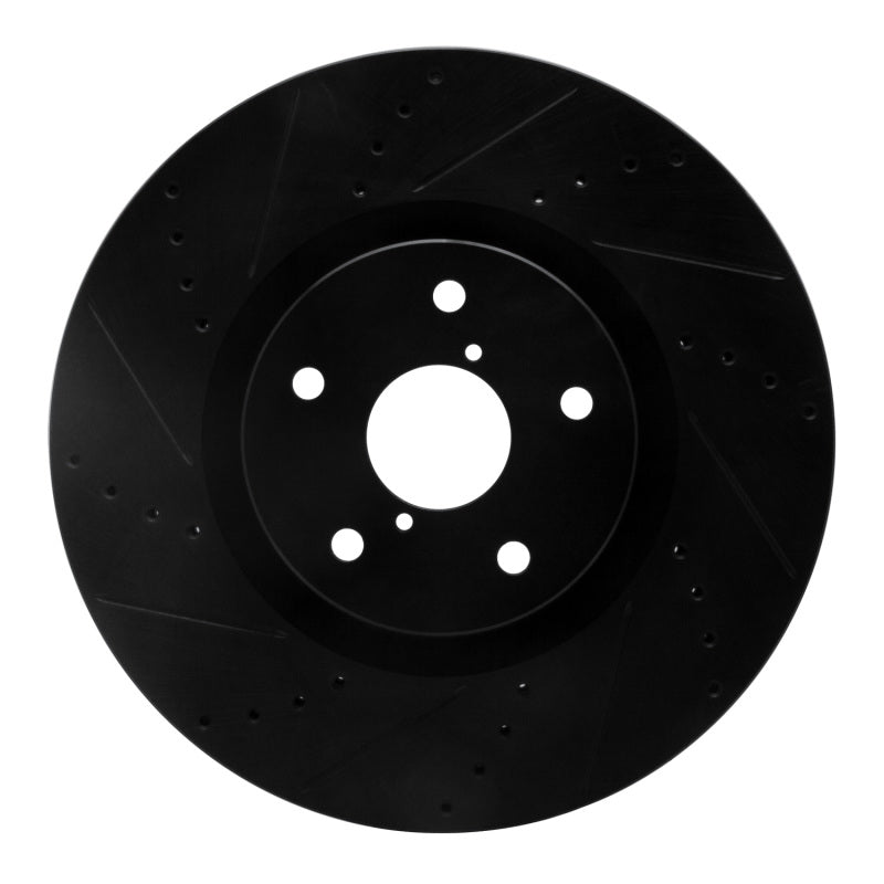 R1 Drilled & Slotted Front Rotor | Subaru WRX STI (ECB-13016L)