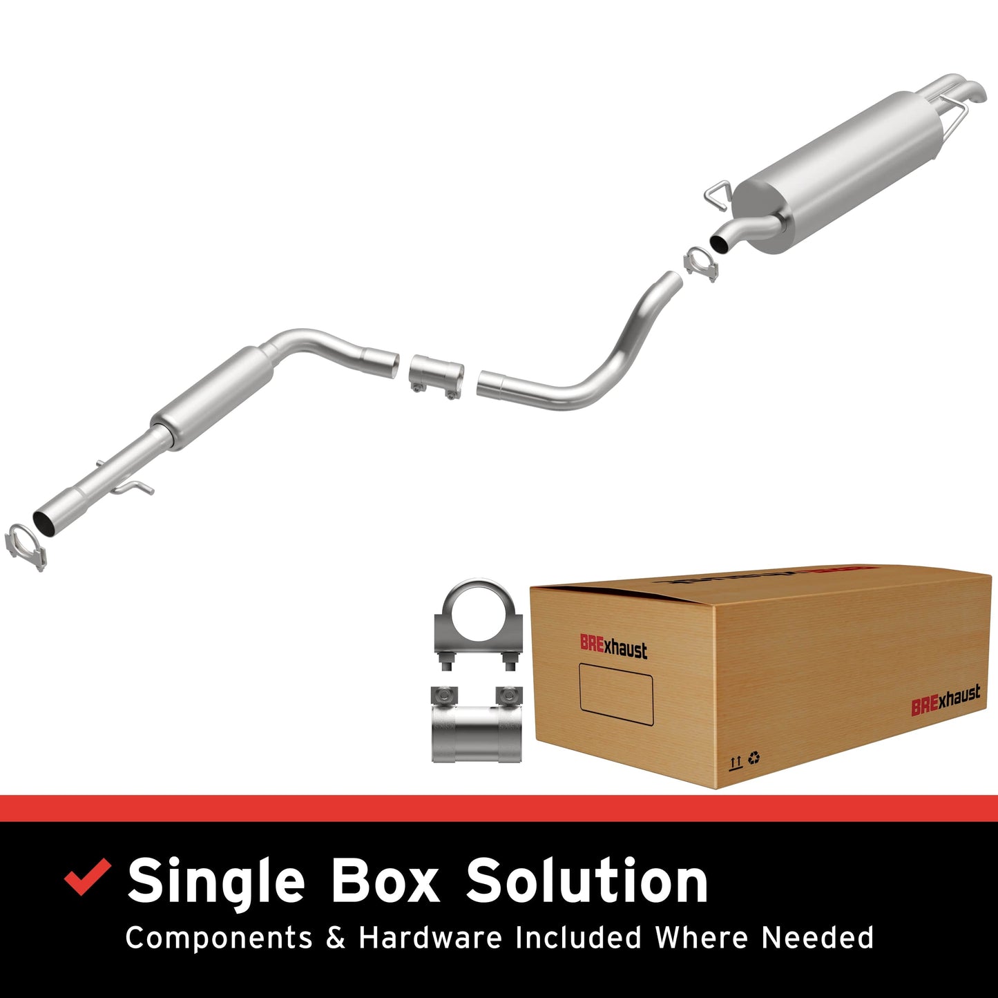 BRExhaust 1999-2005 Volkswagen Jetta Direct-Fit Replacement Exhaust System