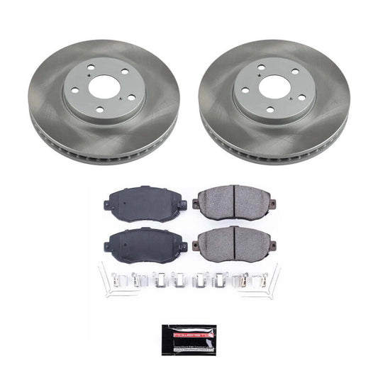 PowerStop 02-10 Lexus SC430 Front Semi-Coated Rotor Kit (SC1077)