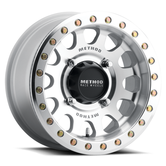 (set of 4) Method MR401 UTV Beadlock Machined - Raw | 15x7" +38mm | 5x4.5in Wheel