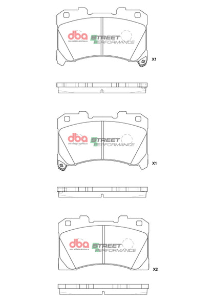 DBA Front Street Performance Brake Pads | Toyota Corolla GR (23) (DB15147SP)
