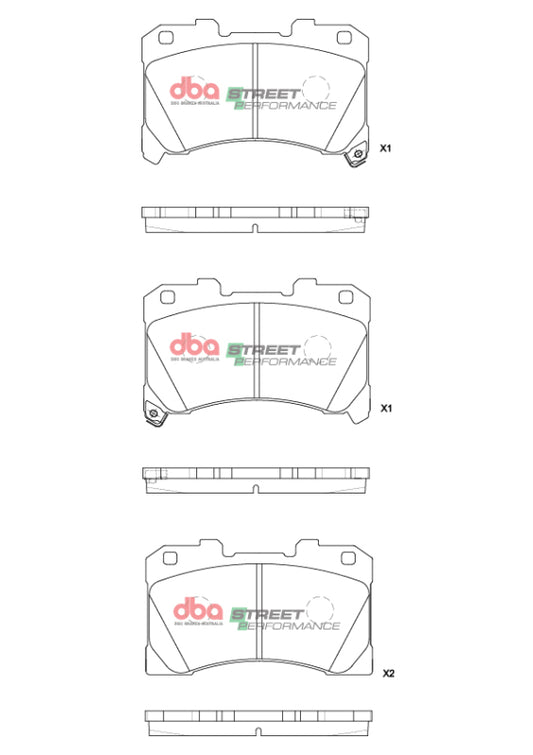 DBA Front Street Performance Brake Pads | Toyota Corolla GR (23) (DB15147SP)