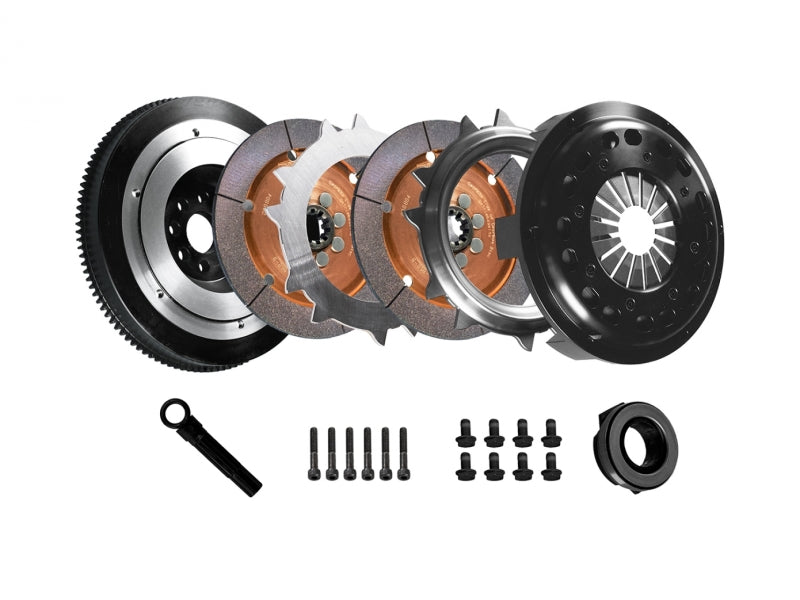 DKM Clutch Ceramic Twin Disc MR Clutch w/ Flywheel | BMW E34/E36/E39/E46/Z3 (6 Cyl)