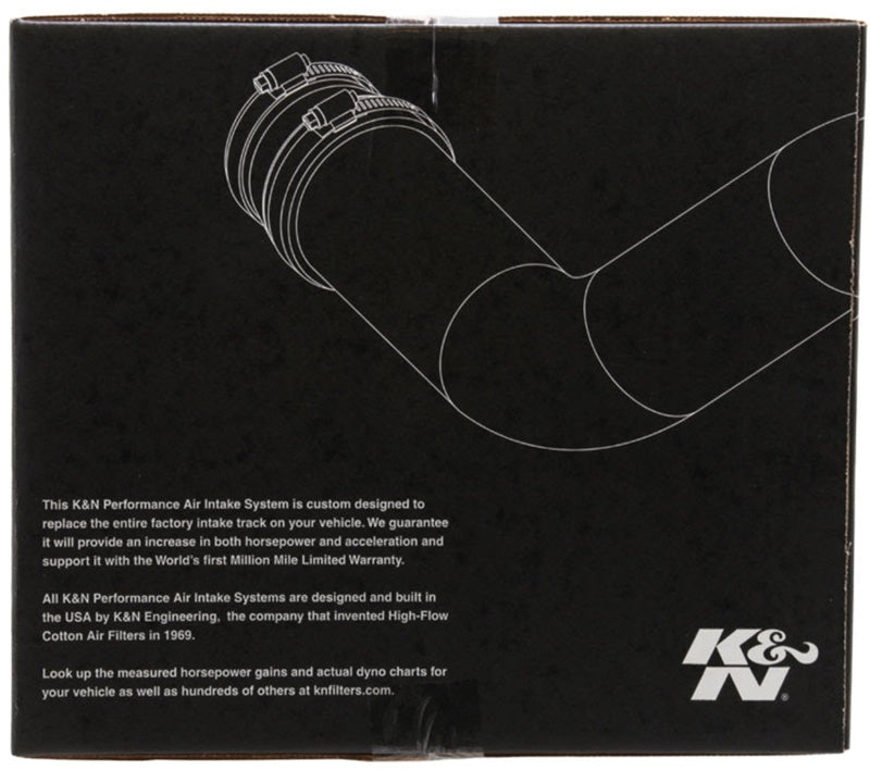 K&N 69-5324TS Typhoon Air Intake System For Hyundai Veloster 19-20 Turbo
