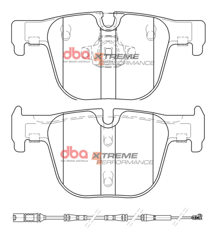 DBA Rear Xtreme Performance Brake Pads | BMW 328i (16-18) w/ M Sport Package (DB15126XP)