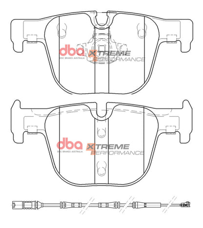 DBA Rear Xtreme Performance Brake Pads | BMW 328i (16-18) w/ M Sport Package (DB15126XP)