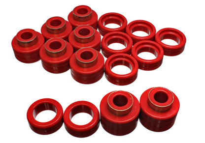 Energy Suspension 3.4122R Body Cab Mount Set - Red For 1988-1999 Chevy C1500