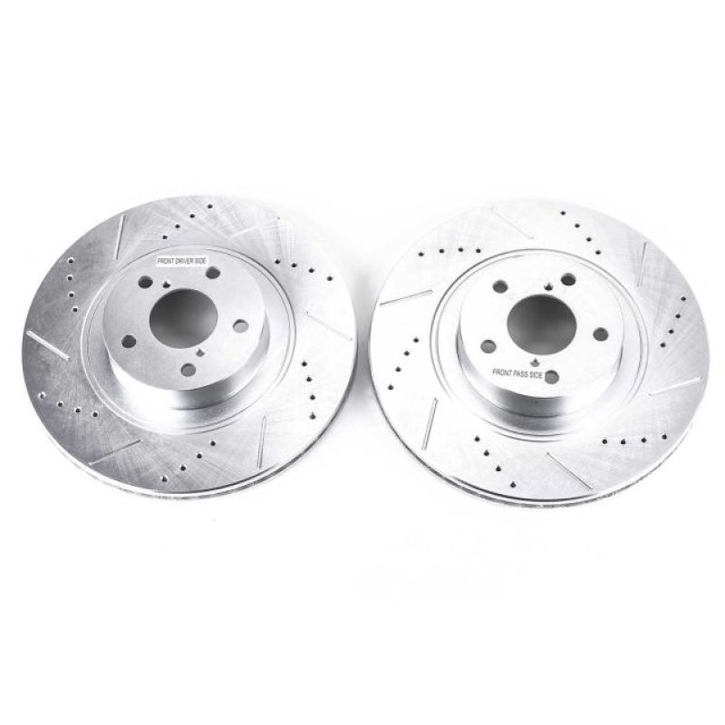 Power Stop Front Evolution Drilled & Slotted Rotors - Pair | 2013-2016 Scion FR-S (JBR1165XPR)