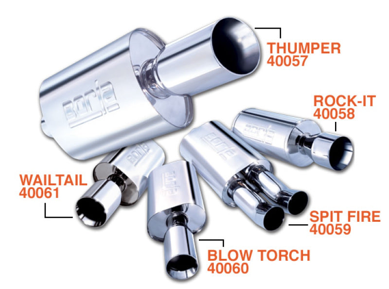 Borla Wailtail Oval Muffler | Universal (40061)