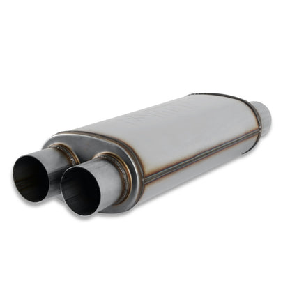Flowmaster SS FlowFX Muffler 3 IN Dual IN/OUT w/ X-Pipe For 1999-2007 GM & Toyota (72469)
