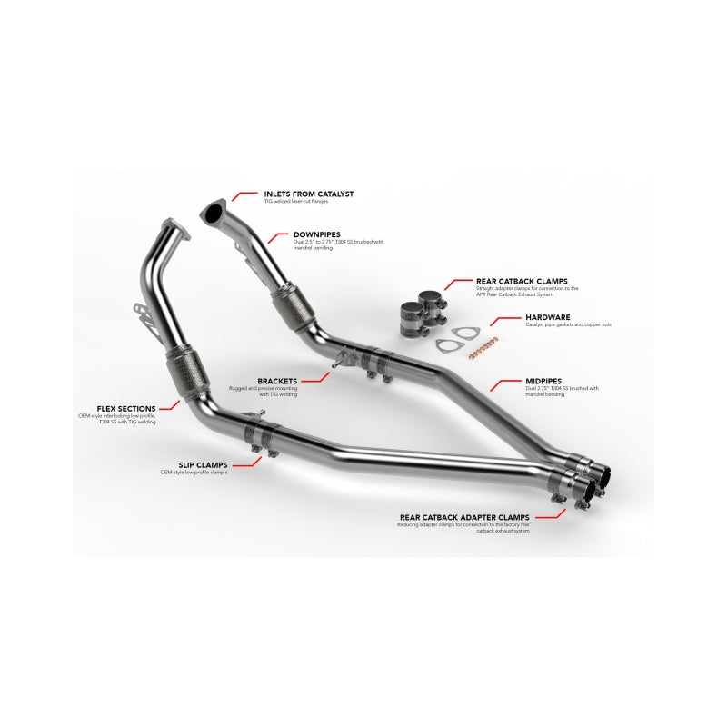 APR Midpipe Exhaust System | Audi SQ5 (B9) (18-25) (MPK0009)