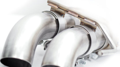 Stainless Works 3in X-Pipe Resonator Dump In Front Of Rear Axle | Ford F-150 Raptor (11-14) (FTR10CBDP)