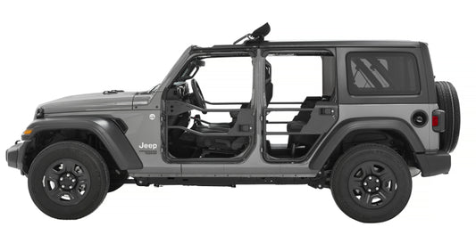 Bestop 51741-01 Rear Element Tube Doors for 20-26 Jeep Gladiator JT/Wrangler JL